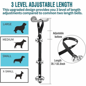 2 Pack Dog Doorbells Premium Quality